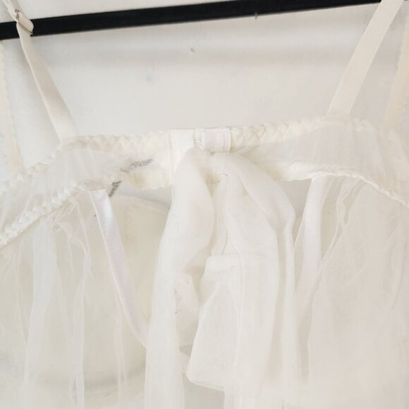 Victoria's Secret Bridal Lingerie Sexy Little Bride Bow White Teddy Women's 34C - Picture 5 of 9